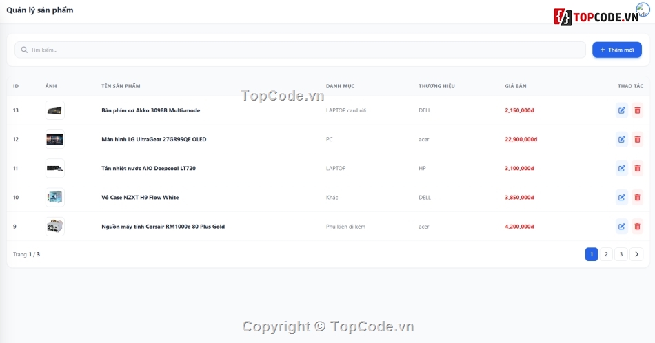 Web bán máy tính,Website php,Website bán linh kiện máy tính